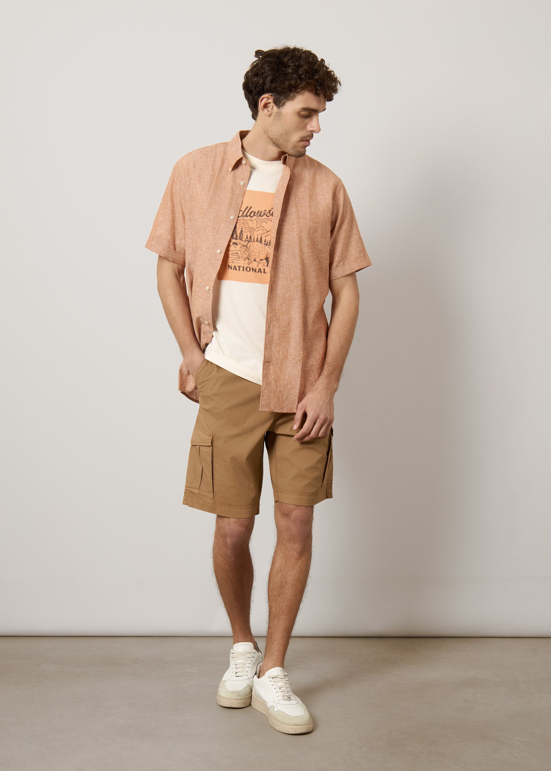 Bermuda cargo in cotone stretch