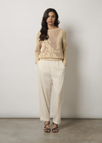 Pullover in maglia a rete