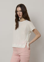 T-shirt in tessuto doppio