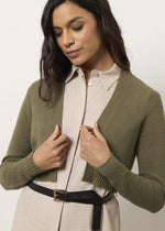 Cardigan in maglia aperto