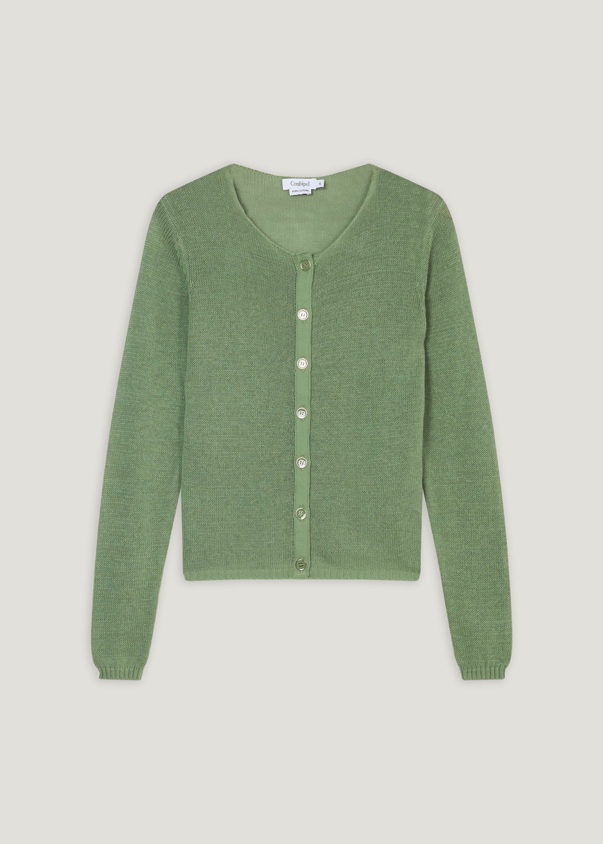 Cardigan in maglia di puro cotone