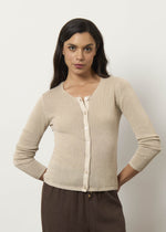 Cardigan in maglia di puro cotone