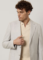 Blazer in lino e cotone