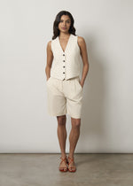 Gilet in misto lino