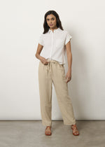 Camicia in misto lino boxy