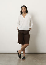 Blusa in misto lino