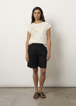 T-shirt in puro cotone con applicazione