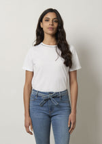T-shirt in puro cotone con pietre