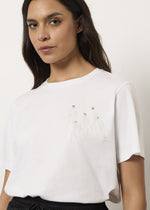 T-shirt in puro cotone con applicazioni
