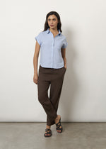 Pantaloni jogger in misto lino