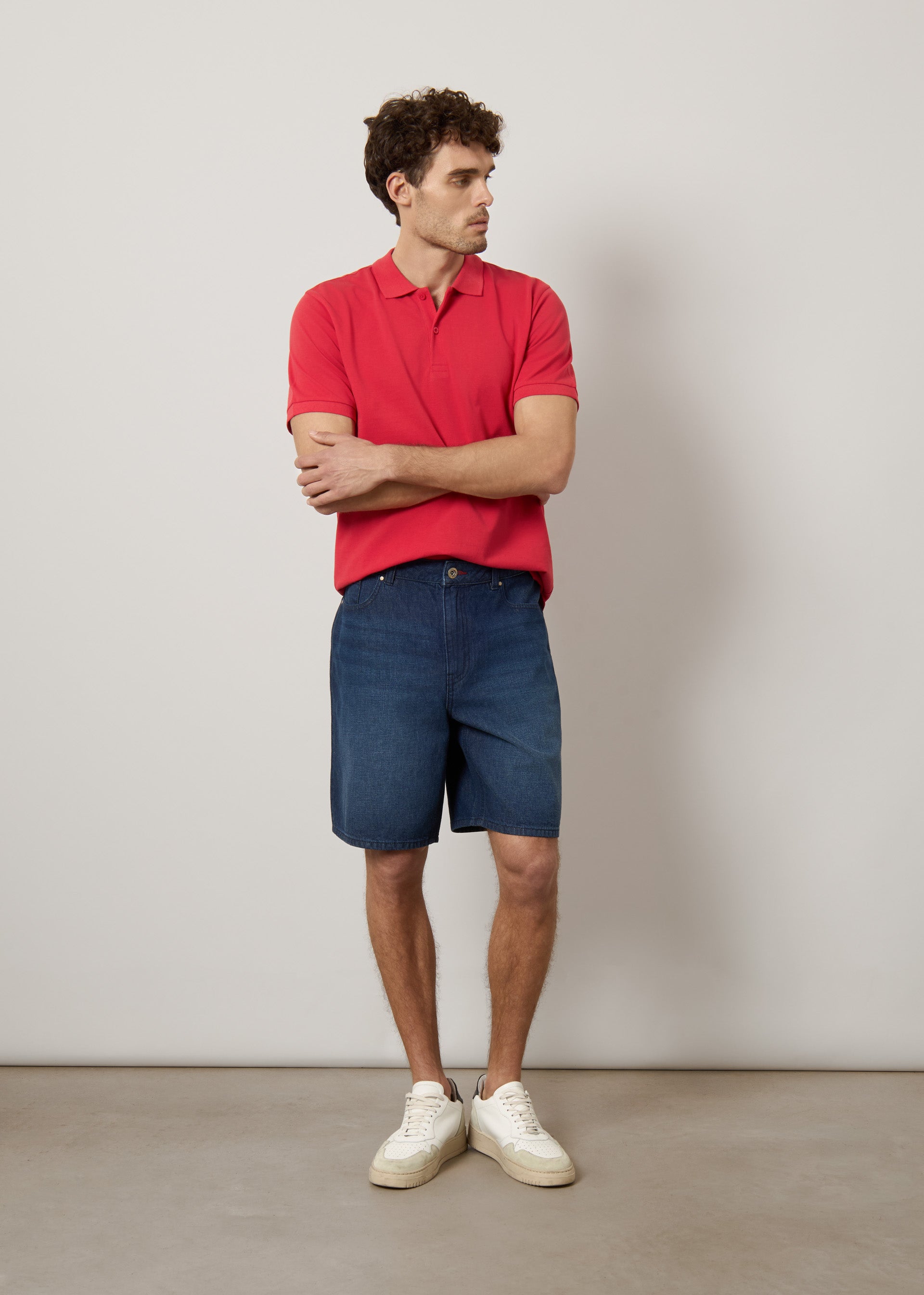Bermuda in denim stone wash
