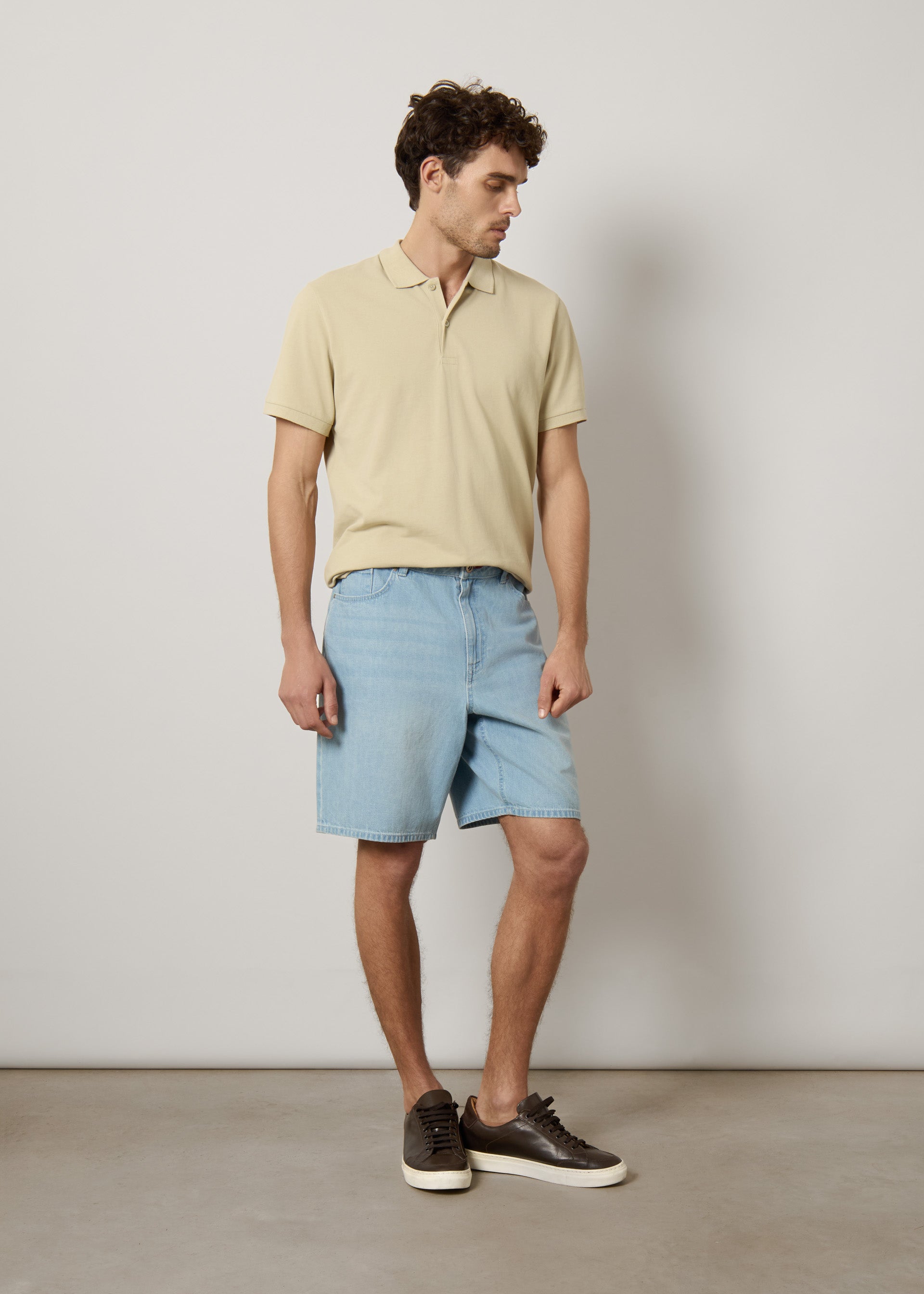 Bermuda in denim stone wash