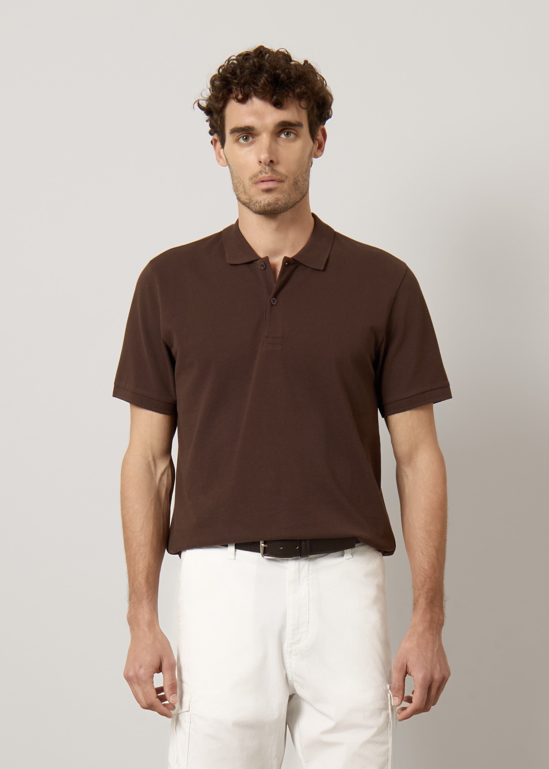 Polo in piquet di puro cotone