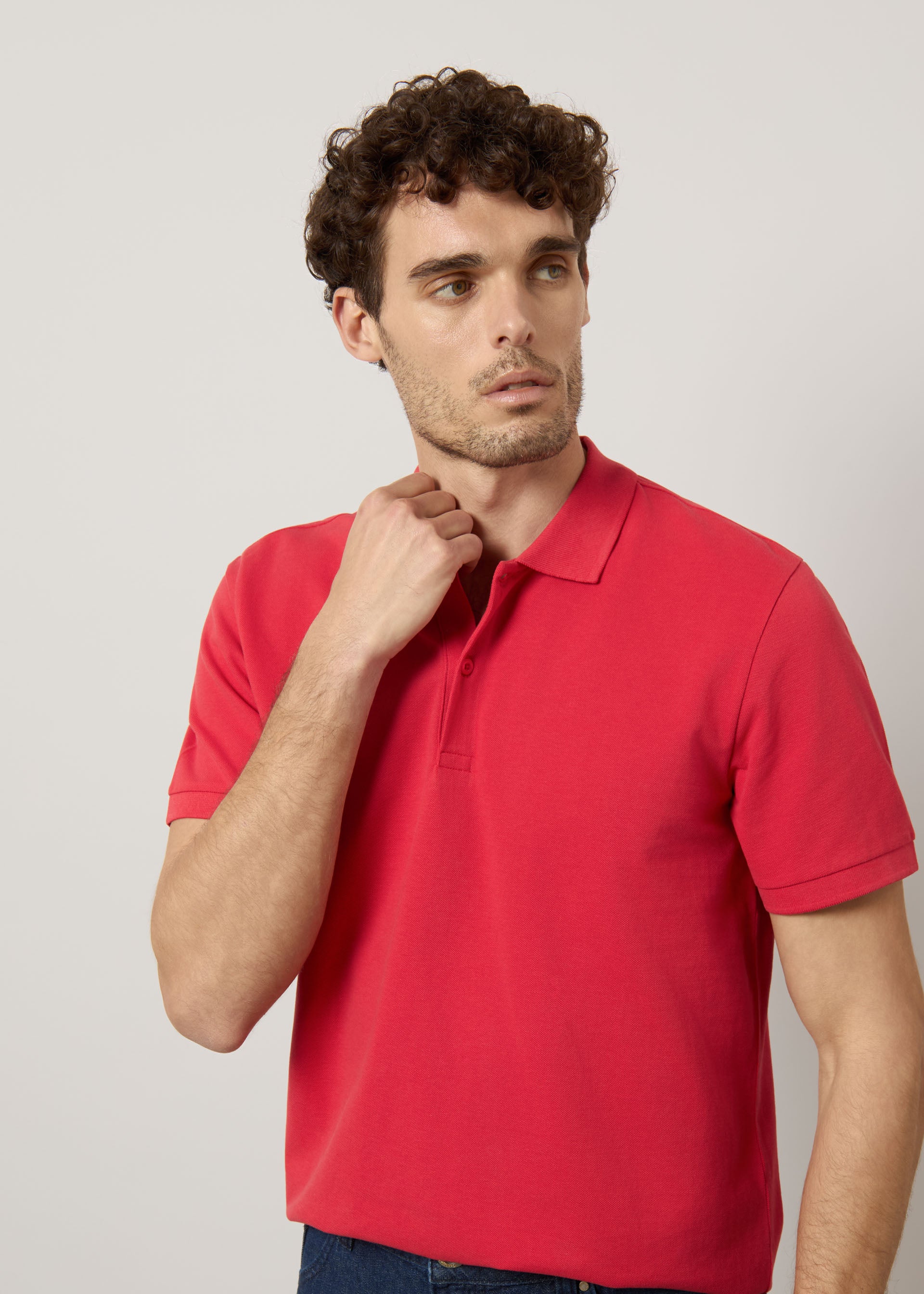 Polo in piquet di puro cotone