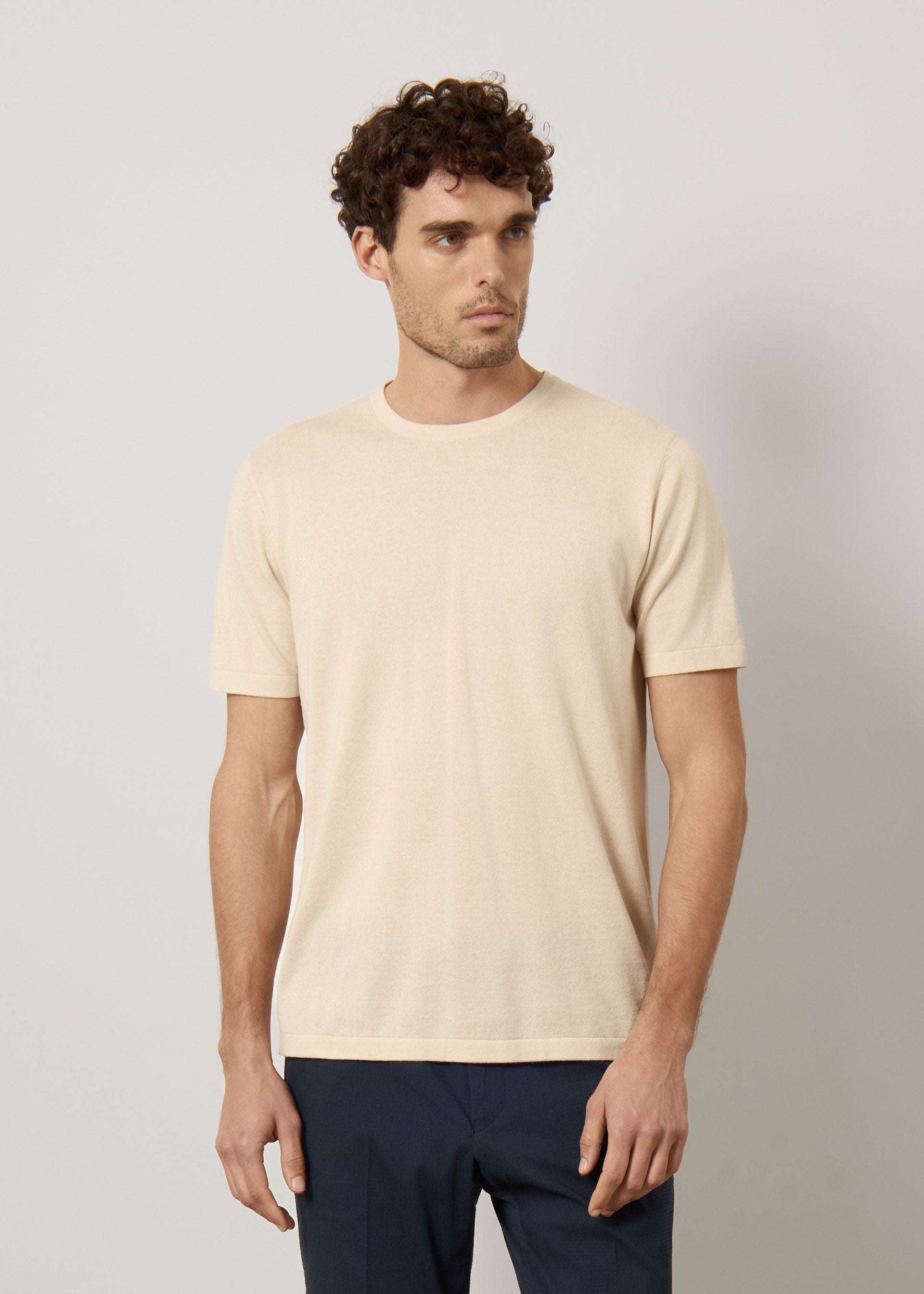 T-shirt in maglia di puro cotone