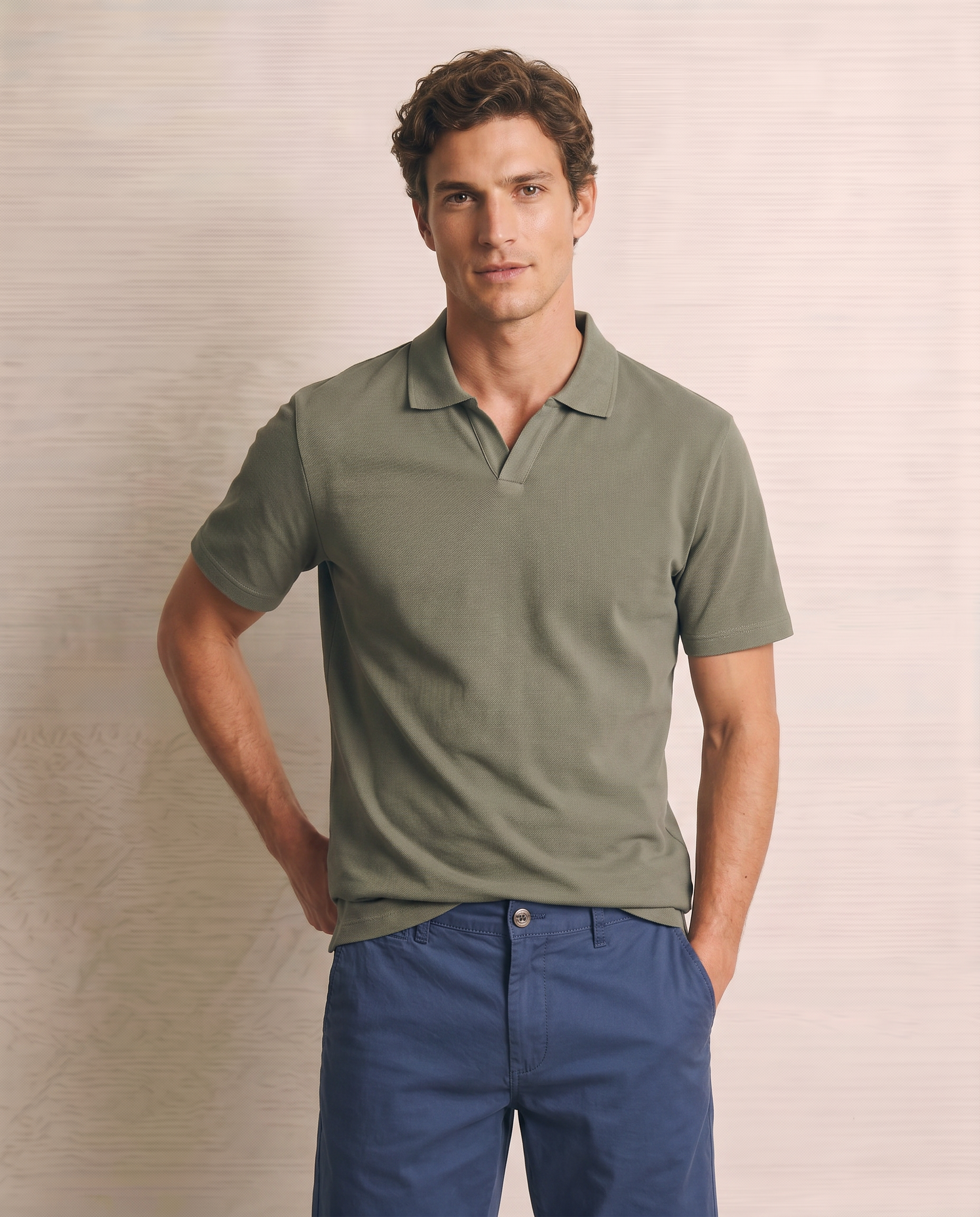 Polo in piquet di puro cotone