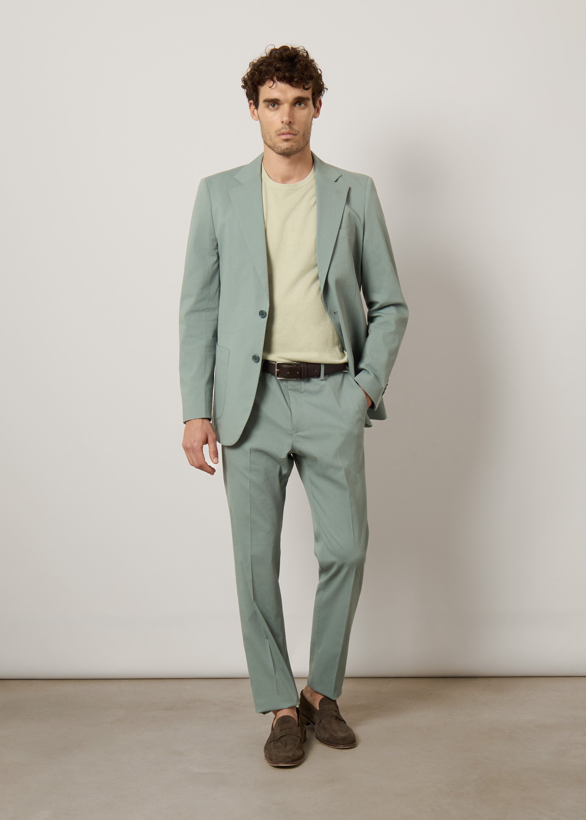 Pantaloni seersucker in cotone