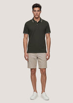 Bermuda seersuker in cotone stretch