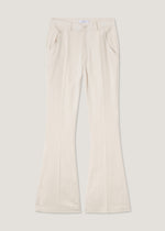Pantaloni scampanati in misto lino