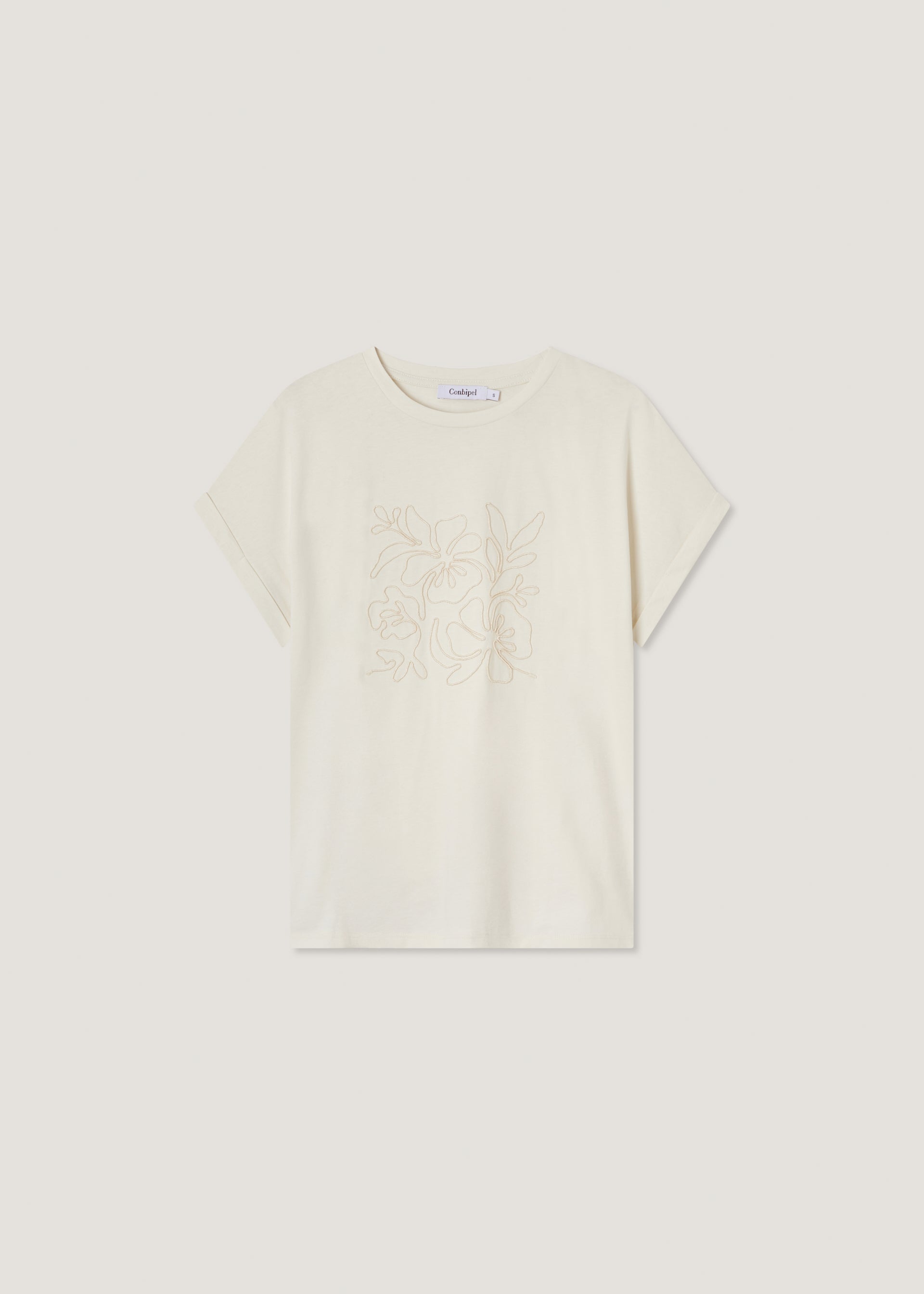 T-shirt in puro cotone con applicazione
