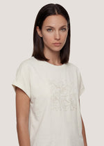 T-shirt in puro cotone con applicazione