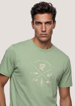 T-shirt stampata in puro cotone