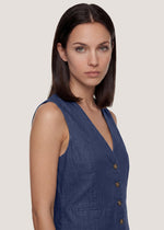 Gilet classico denim light