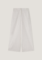 Pantaloni ampi in lino e cotone