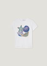 T-shirt puro cotone applicazioni e stampa