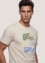 T-shirt stampata in puro cotone