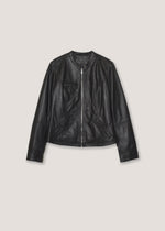 Giacca biker in vera pelle
