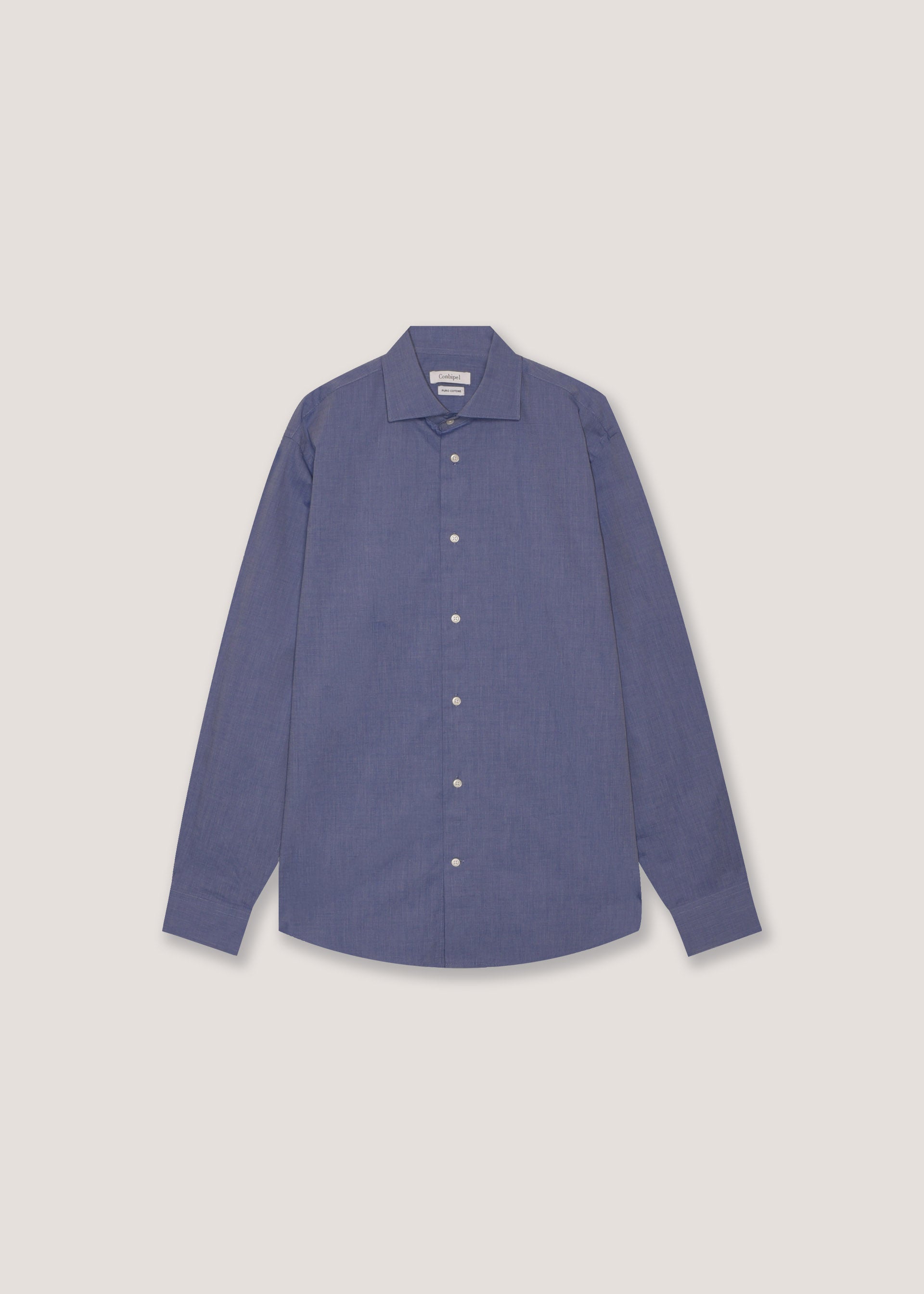 Camicia in puro cotone fil a fil