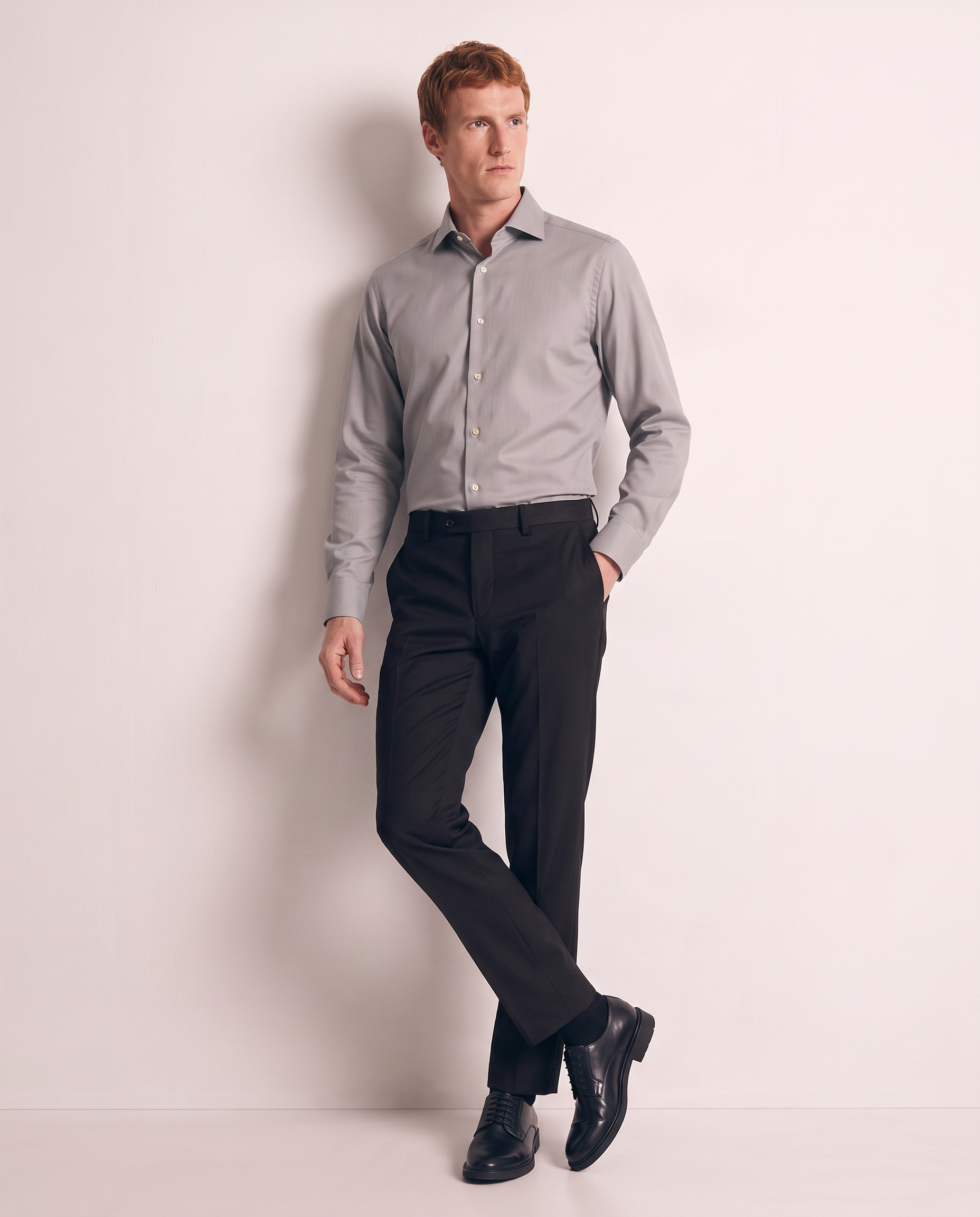 Camicia no stiro in twill