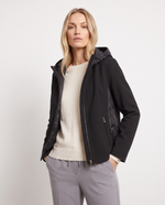 Giacca con cappuccio e zip frontale