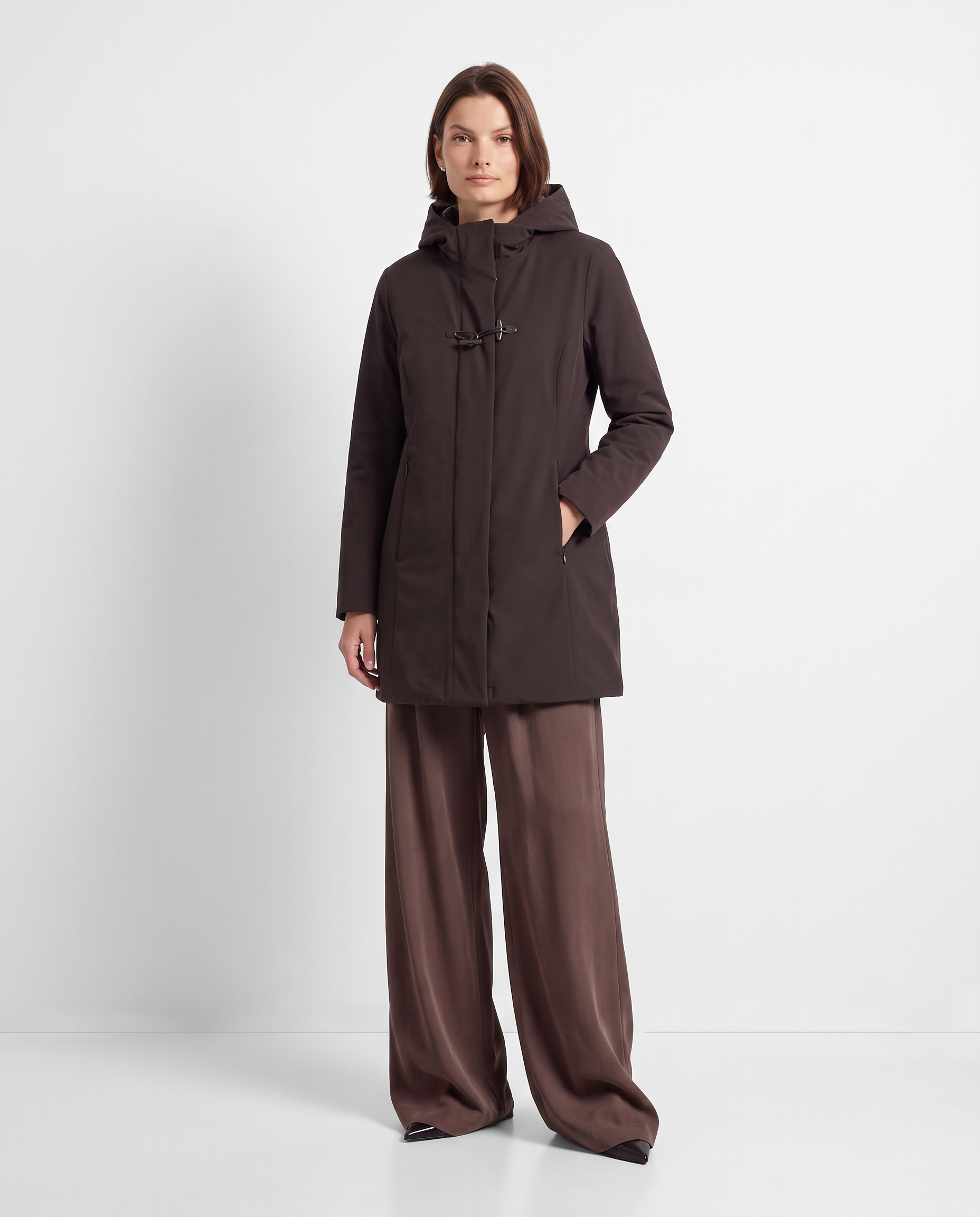 Cappotto con cappuccio