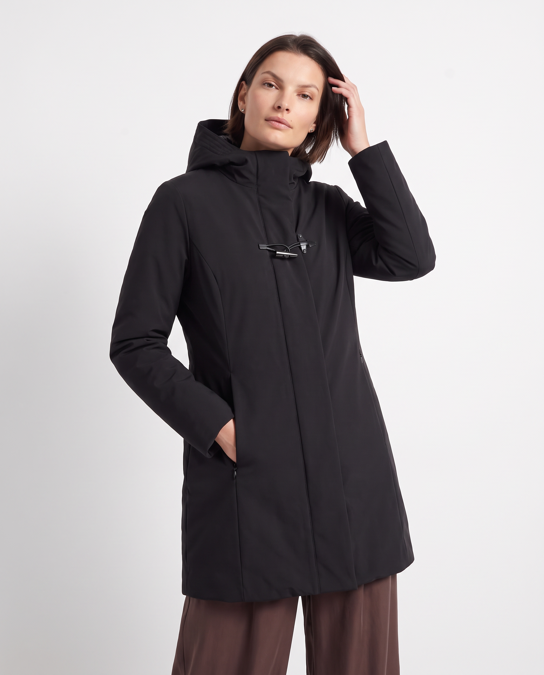 Cappotto con cappuccio