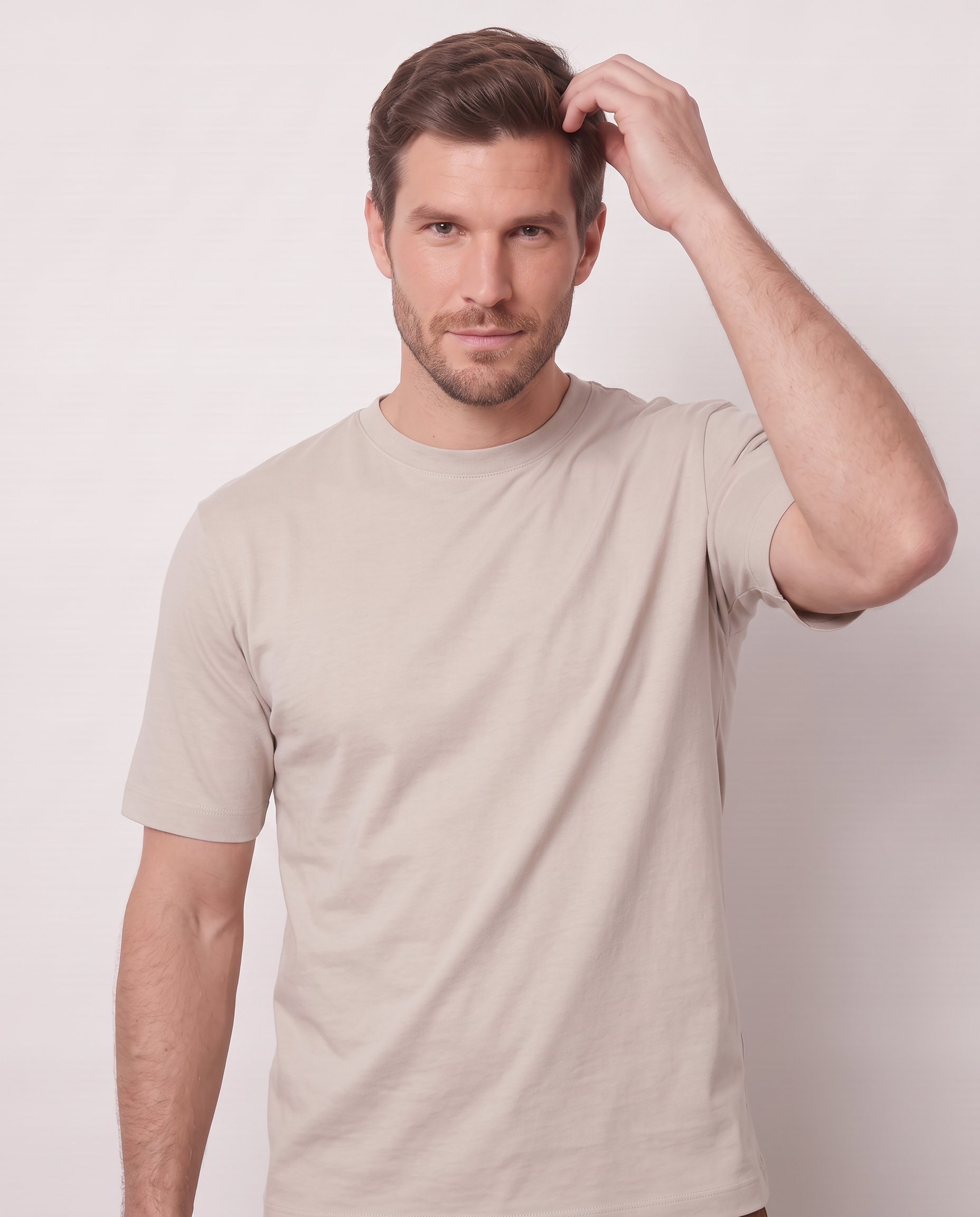 T-shirt no stiro in puro cotone