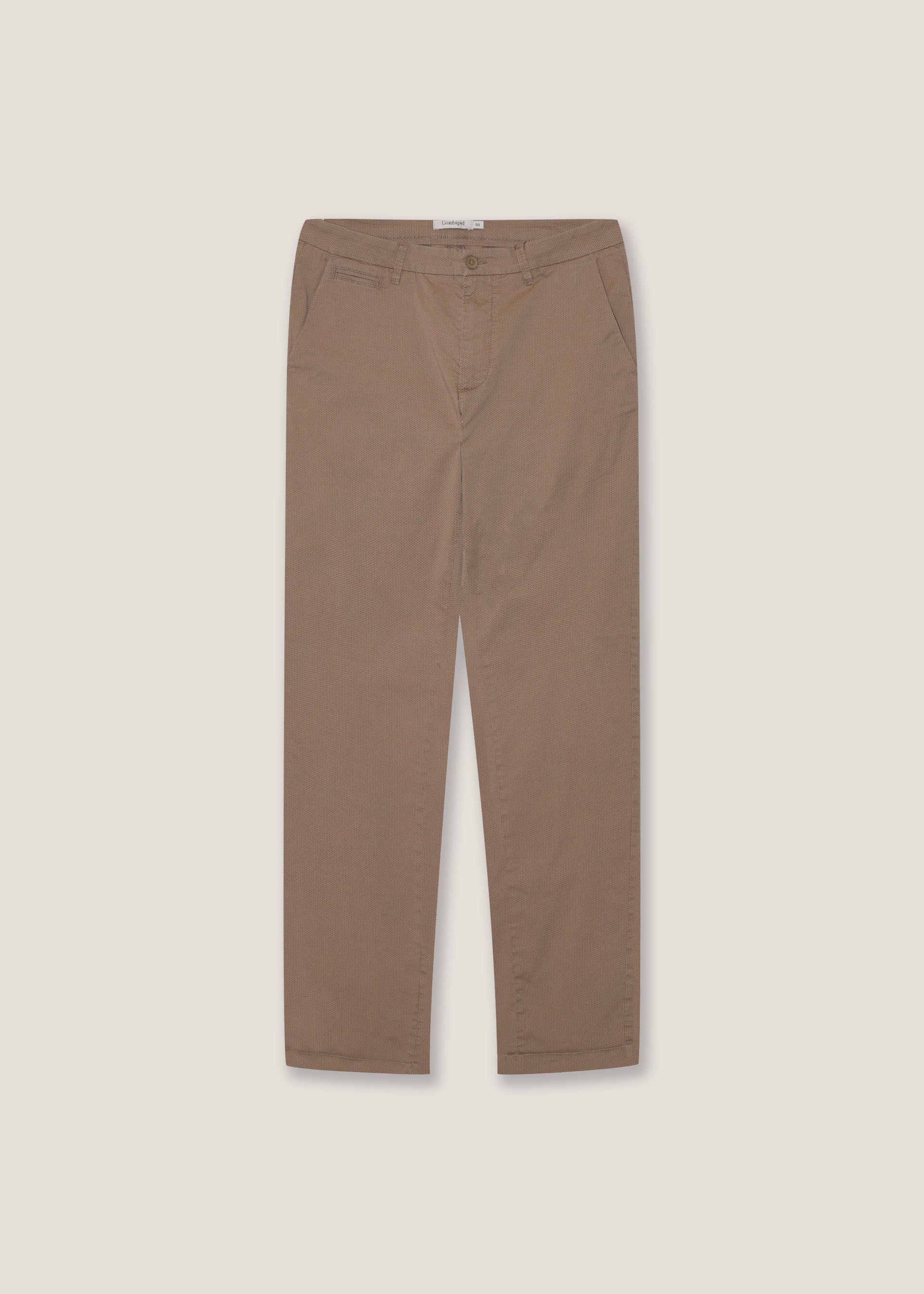 Pantaloni in raso di cotone stretch