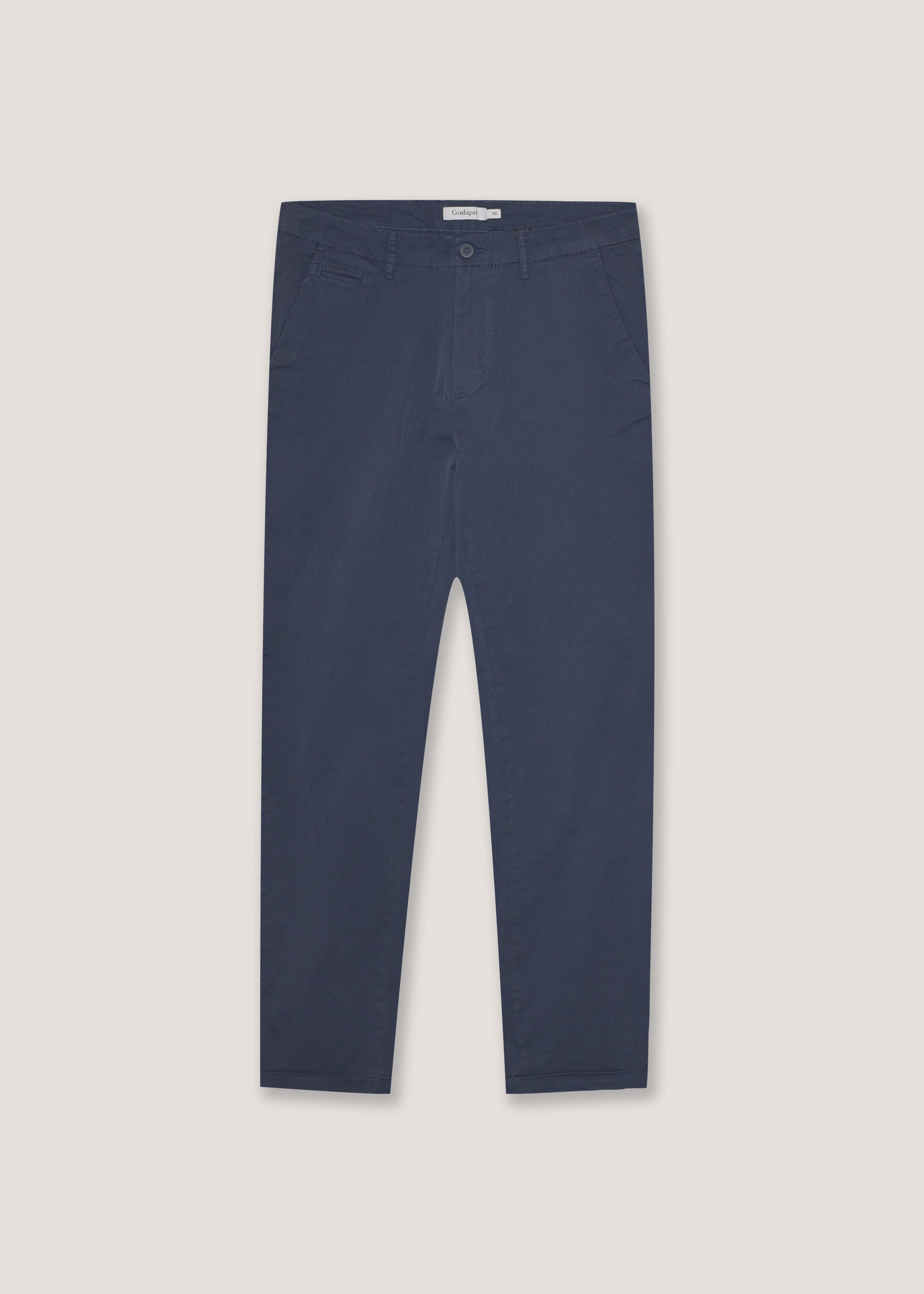 Pantaloni in raso di cotone stretch