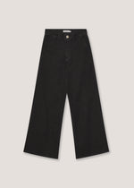 Denim wide leg a vita alta