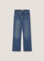 Denim 5 tasche straight a vita alta