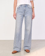 Jeans dritti con strass