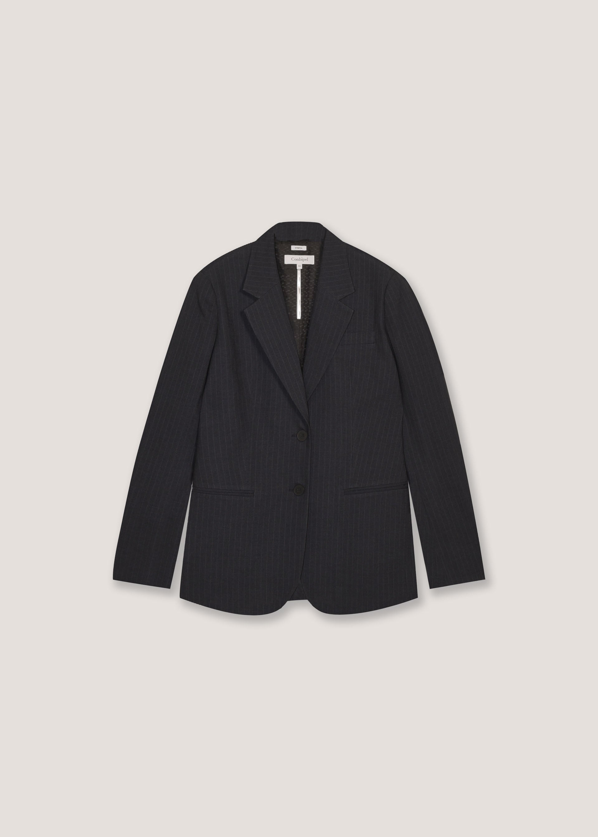 Blazer monopetto gessato