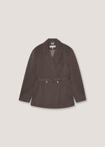 Blazer doppio petto con cintura