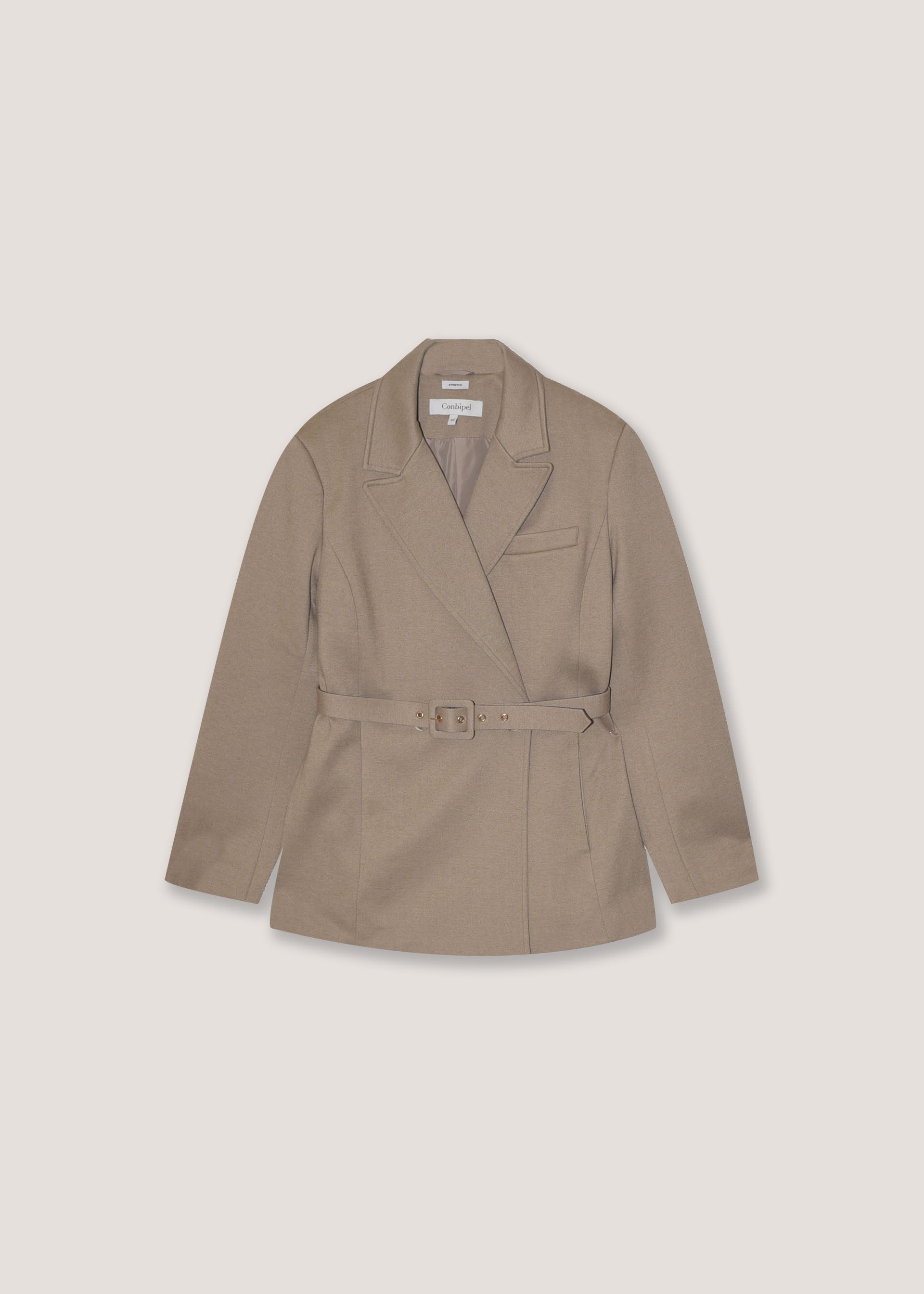 Blazer doppio petto con cintura