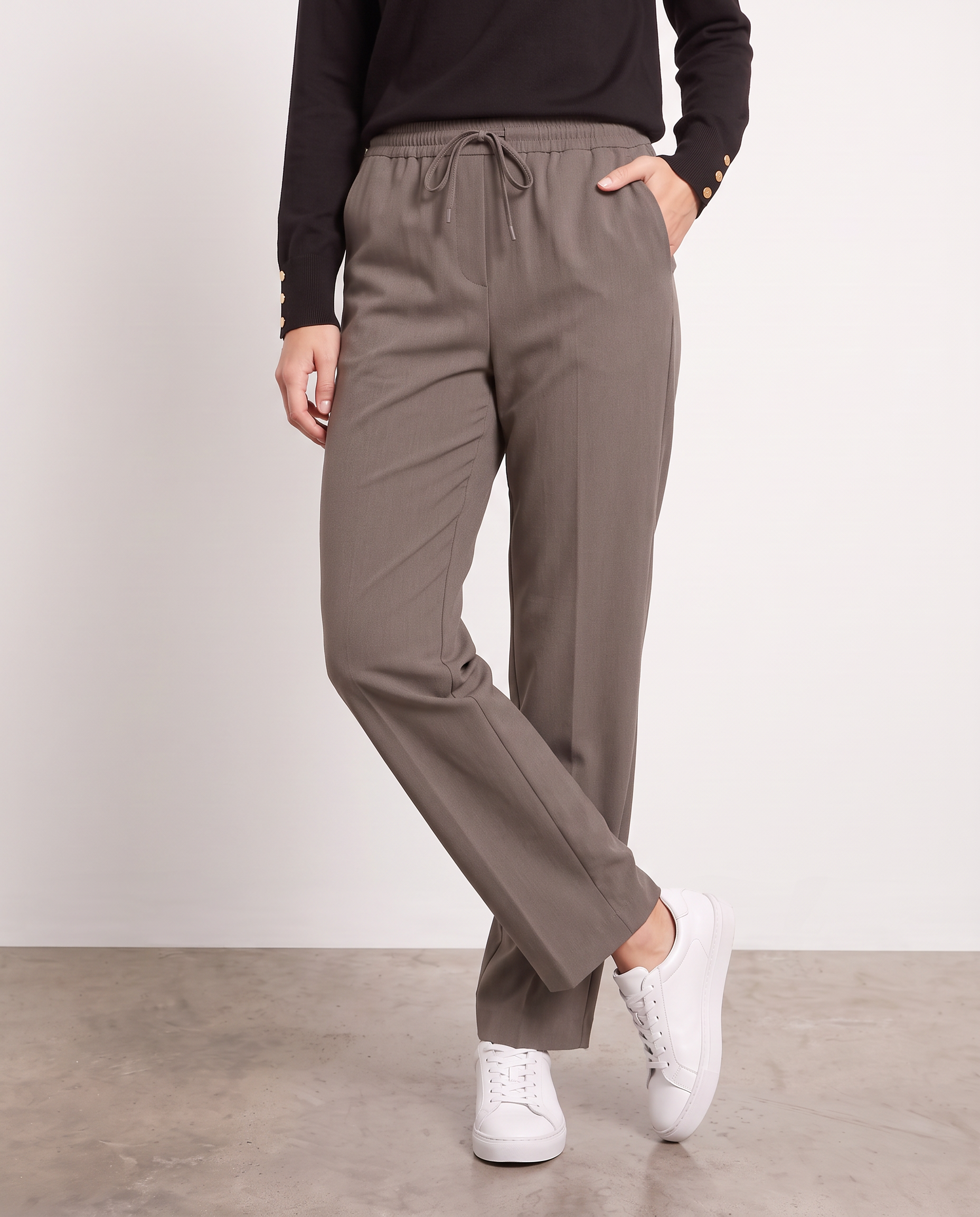 Pantaloni con gamba dritta e coulisse