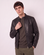 Biker in vera pelle