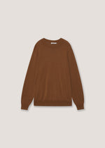 Pullover in puro cotone stone wash