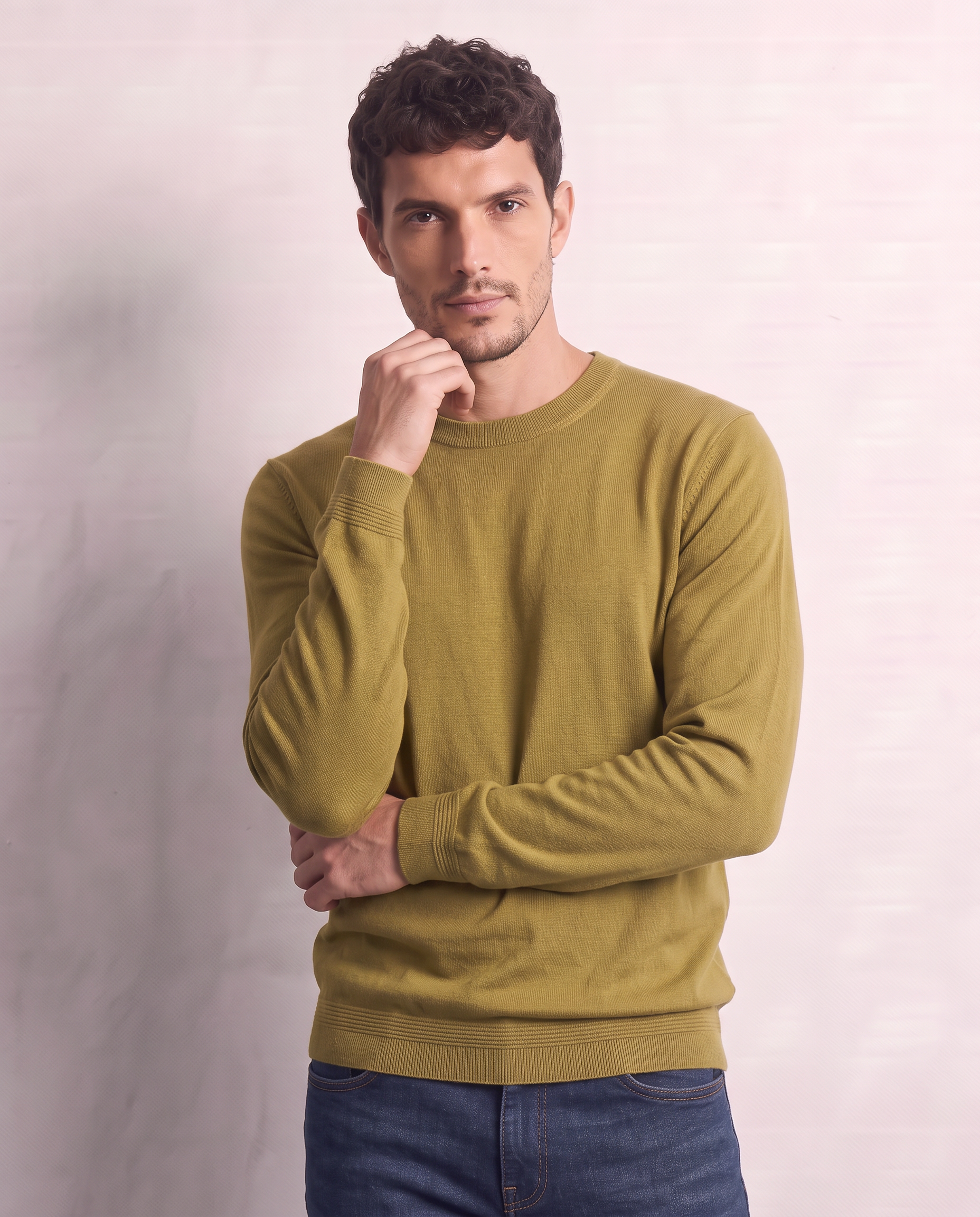 Maglia girocollo in cotone