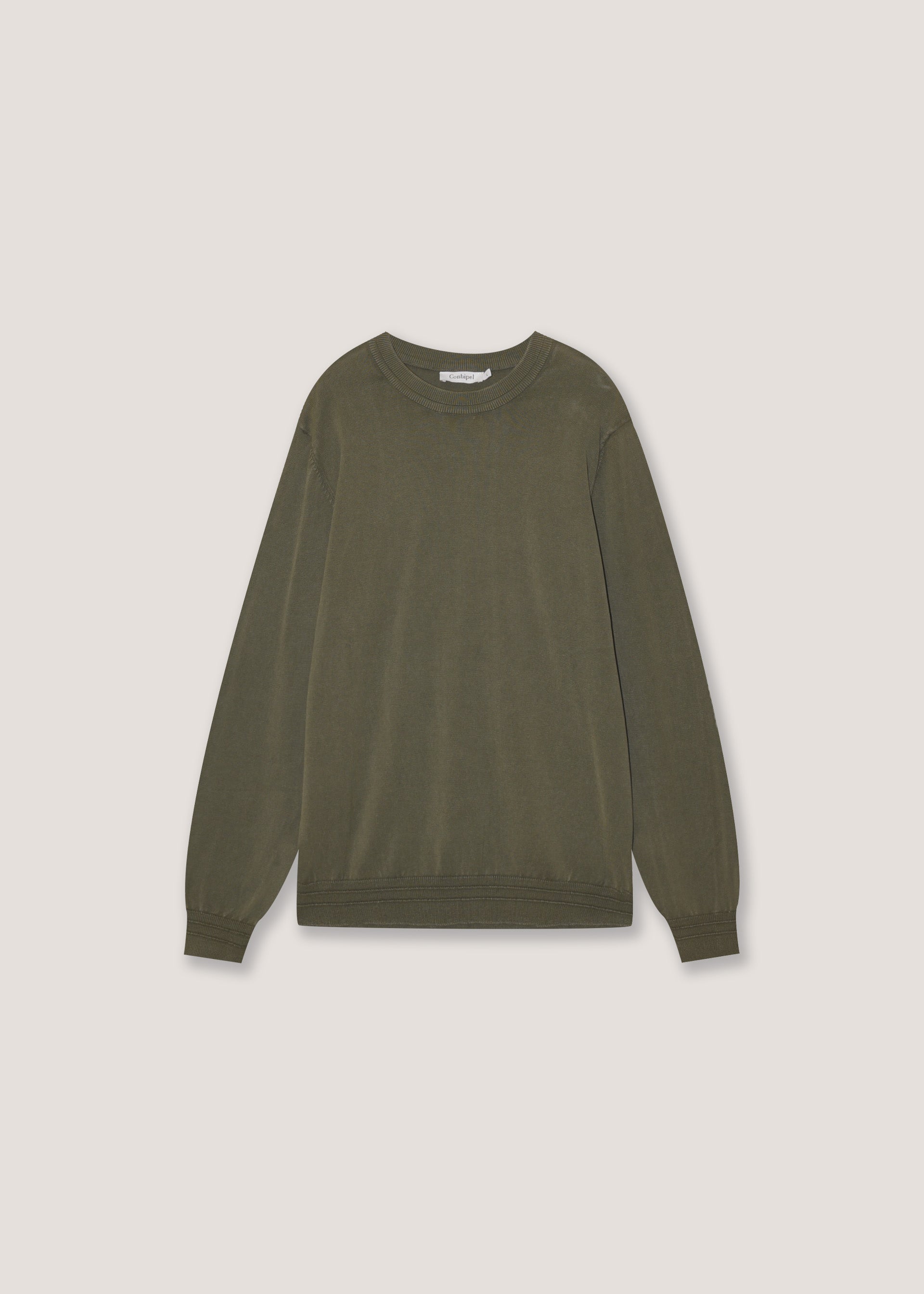 Pullover in puro cotone stone wash